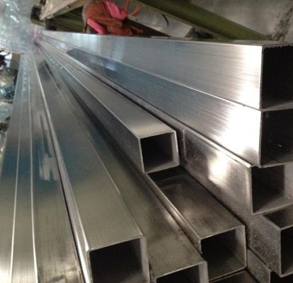 ASTM A312 201 Pipa persegi SS Las HL Permukaan 6m Panjang