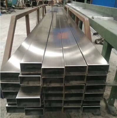 Bentuk persegi panjang 201 tabung baja tahan karat 50 X 100 X 1,5 mm