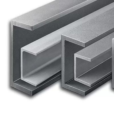 Profil stainless steel berbentuk C yang digulung panas Kelas 316 4 &quot;x 2&quot; x 0,25 &quot;