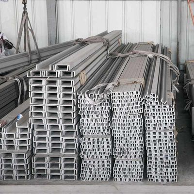 Profil stainless steel berbentuk C yang digulung panas Kelas 316 4 &quot;x 2&quot; x 0,25 &quot;