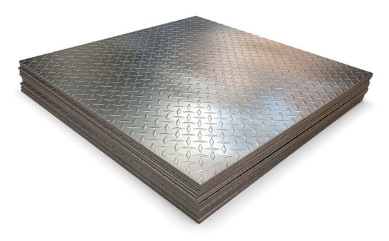 ASTM A240M Lembar baja tahan karat, 316L Hot Rolled SS Checkered Plat