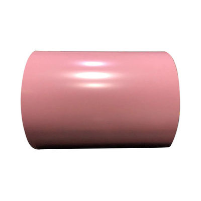 Warna Pink PPGI PPGL Prepainted Steel Coil DC03 0.12-2mm
